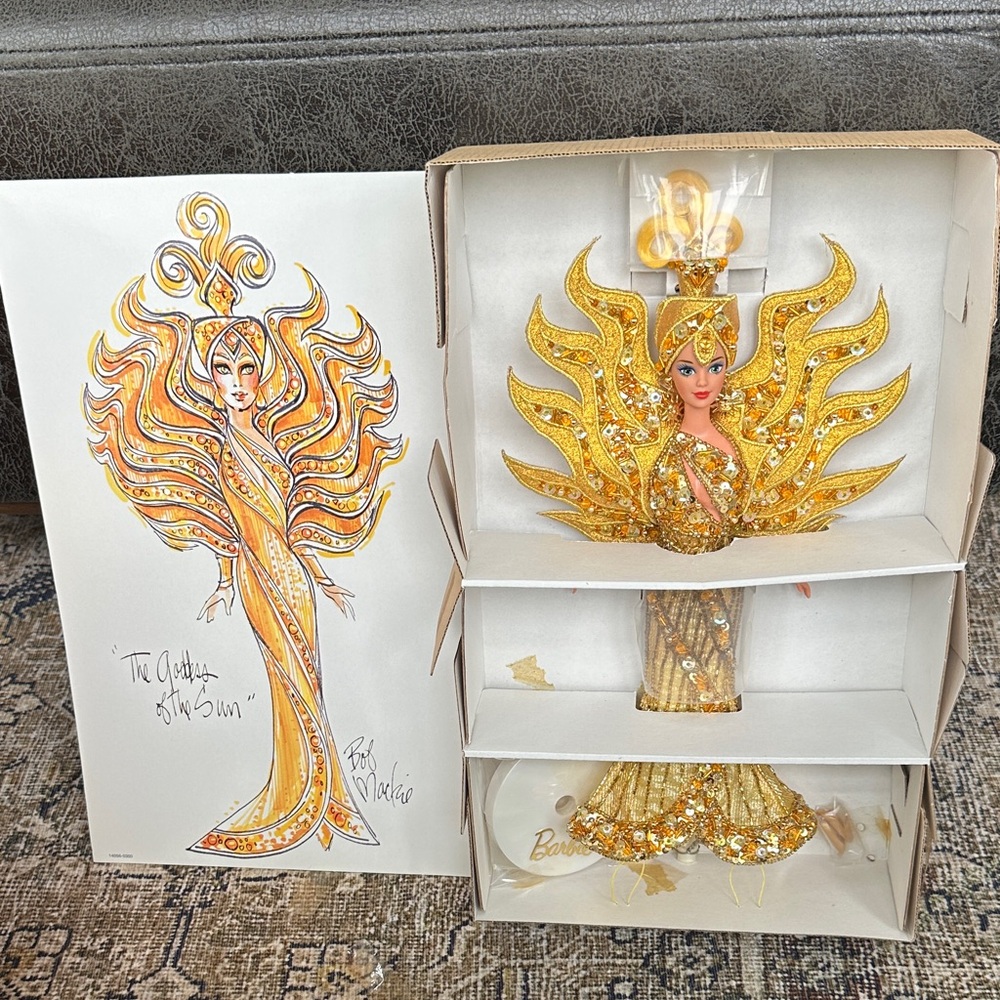 Bob Mackie Goddess Of The Sun Barbie in original box brand new